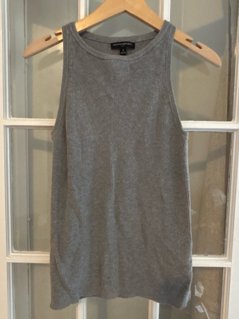 Banana Republic Heather Gray Ribbed Tank